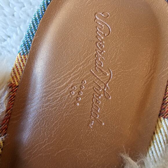 Universal Threads Women Bibiana Chevron Faux Fur Lined Mules Size 7.5 Multicolor - Picture 5 of 5